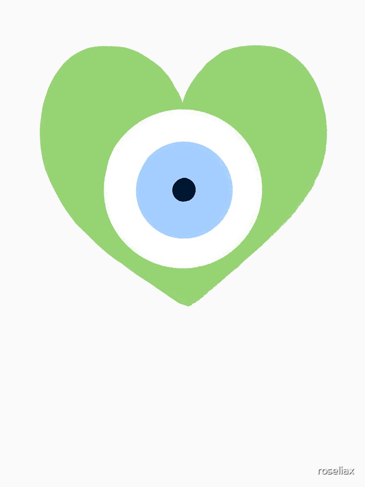 Green Heart Evil Eye by roseliax T-Shirts, Hoodie, Sweatshirt | BlankRebels.com (Image 3)