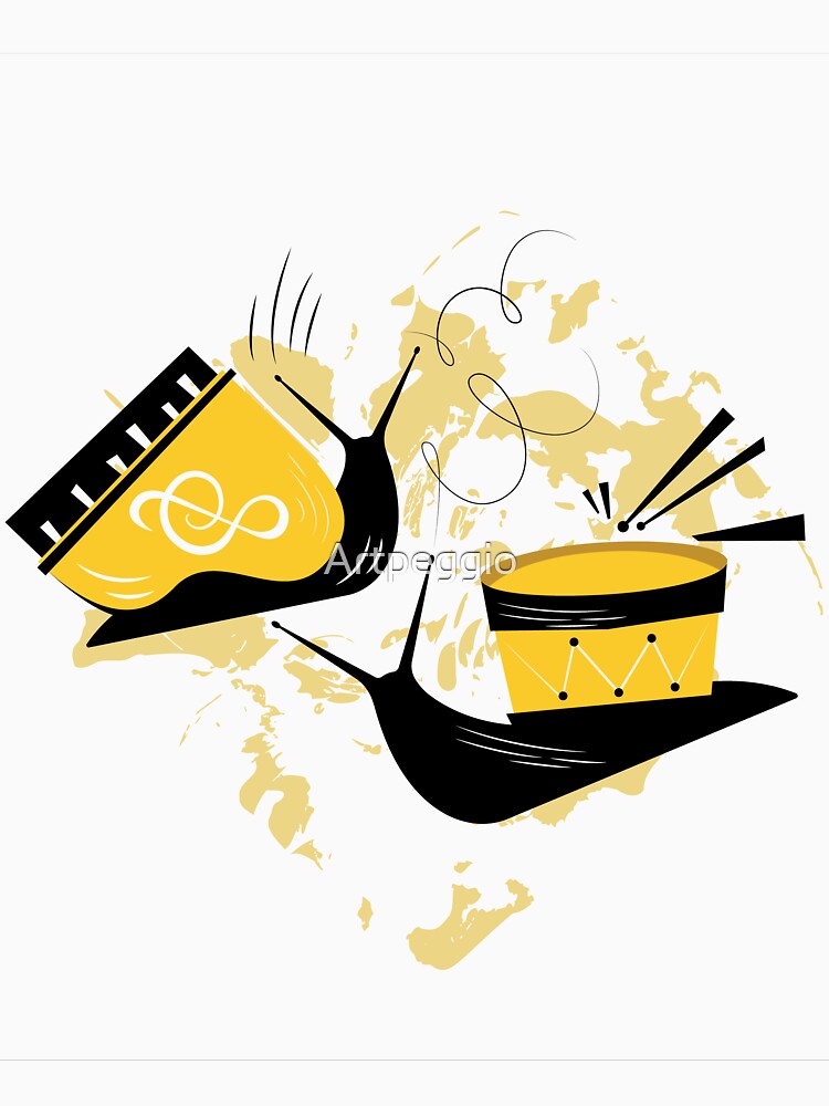 Music Snails, Piano and Drum Snails by Artpeggio T-Shirts, Hoodie, Sweatshirt | BlankRebels.com (Image 3)