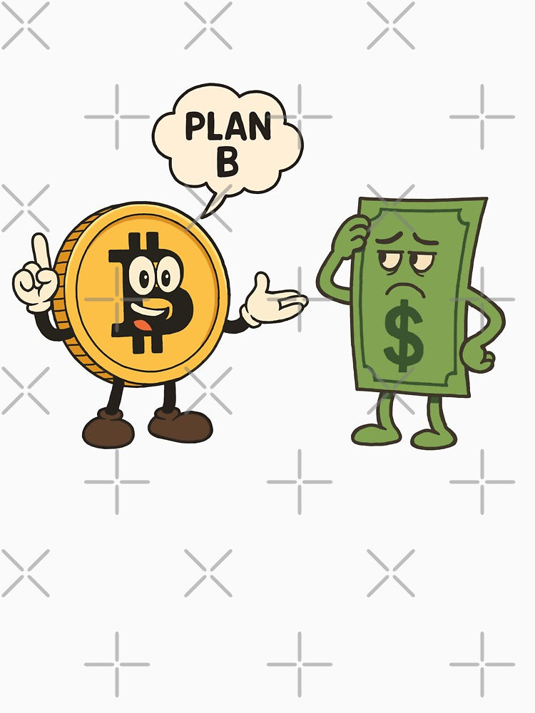Plan B: Bitcoin vs Cash by Latitude 1°N T-Shirts, Hoodie, Sweatshirt | BlankRebels.com (Image 3)