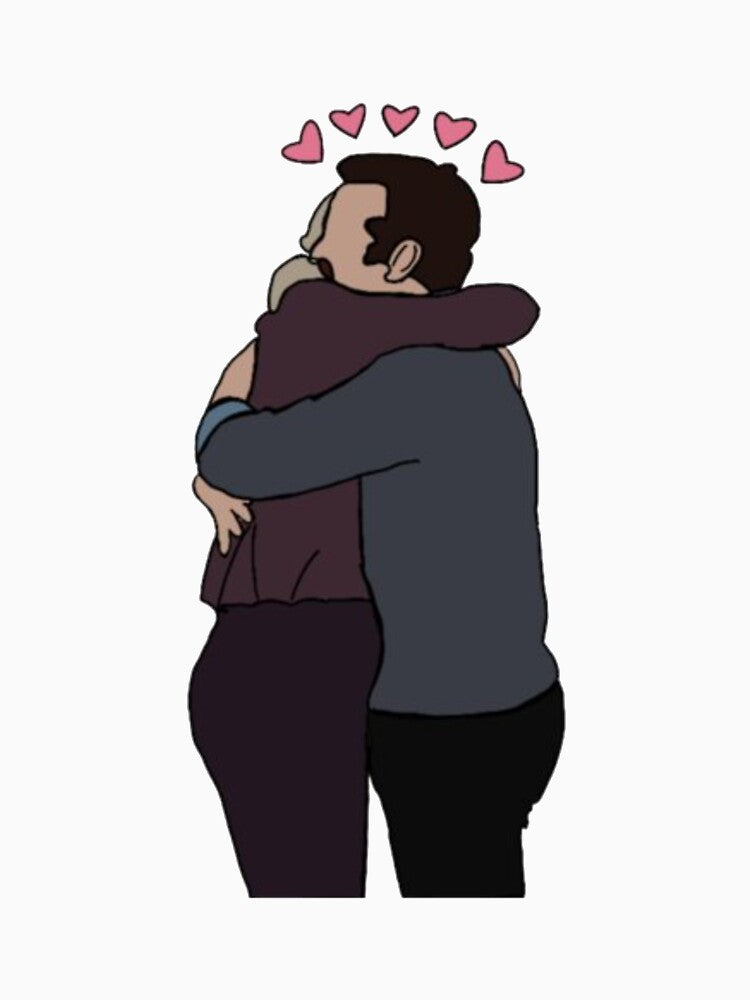 Tedbecca hug by LeahCampbel