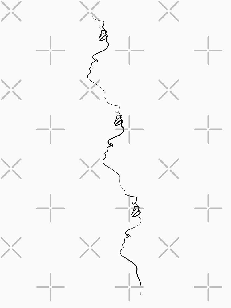 Looking For Peace | One Line Artist | Minimal Art | One Line Art | Minimalist by One-Line-Artist T-Shirts,... (Image 3)
