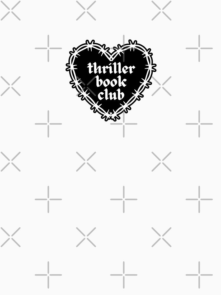 thriller book club black barbed wire heart by catdiasart T-Shirts, Hoodie, Sweatshirt | BlankRebels.com (Image 3)
