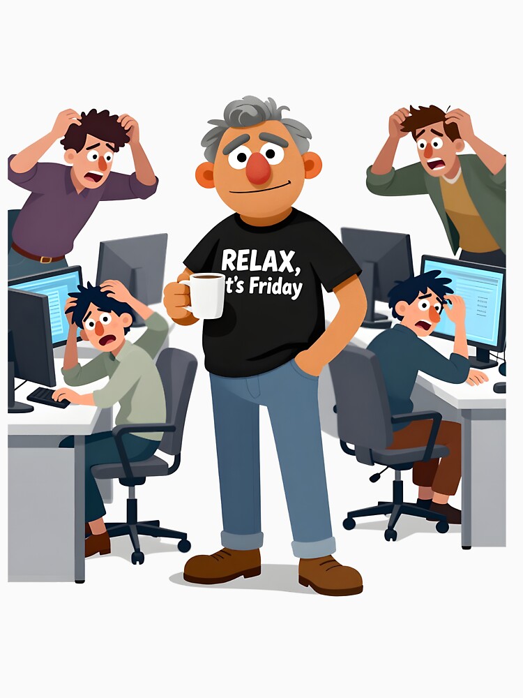Relax - it's Friday by bergee T-Shirts, Hoodie, Sweatshirt | BlankRebels.com (Image 3)