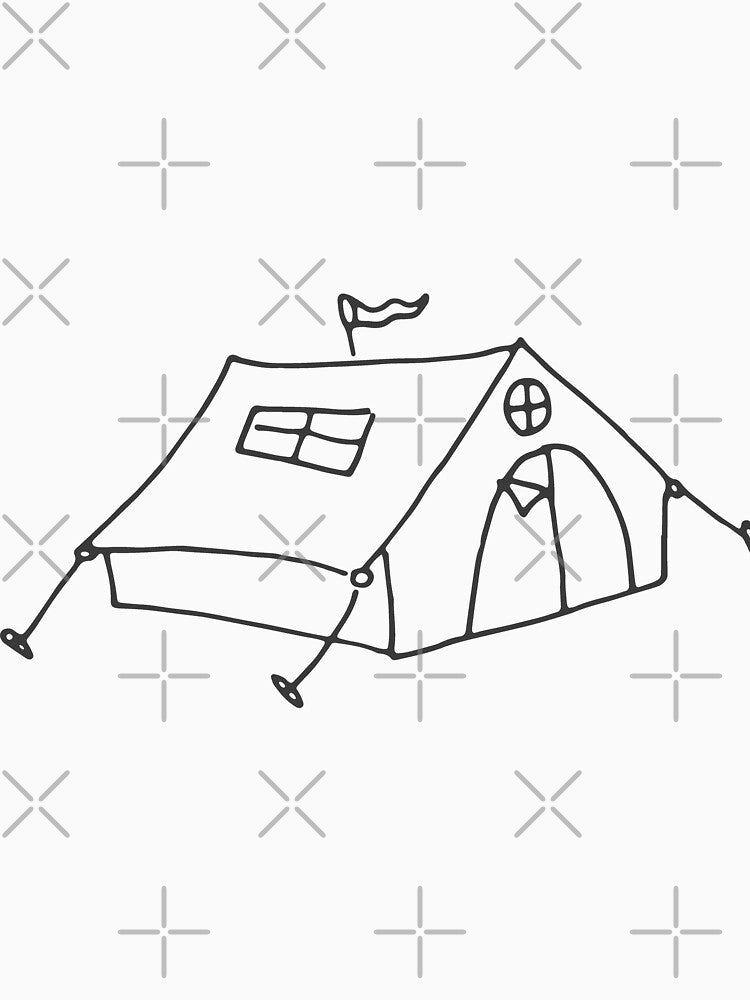 Hand drawn Camping Outdoor Tent by Islanr T-Shirts, Hoodie, Sweatshirt | BlankRebels.com (Image 3)