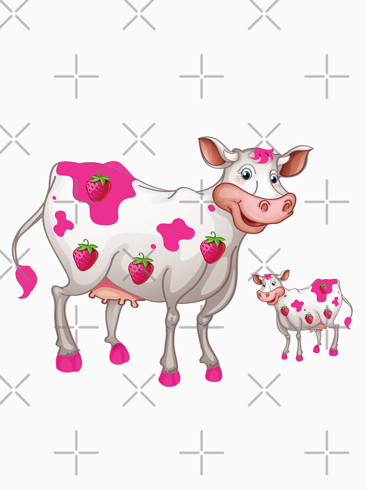 strawberry cow with her baby by Ismail Rizk T-Shirts, Hoodie, Sweatshirt | BlankRebels.com (Image 3)