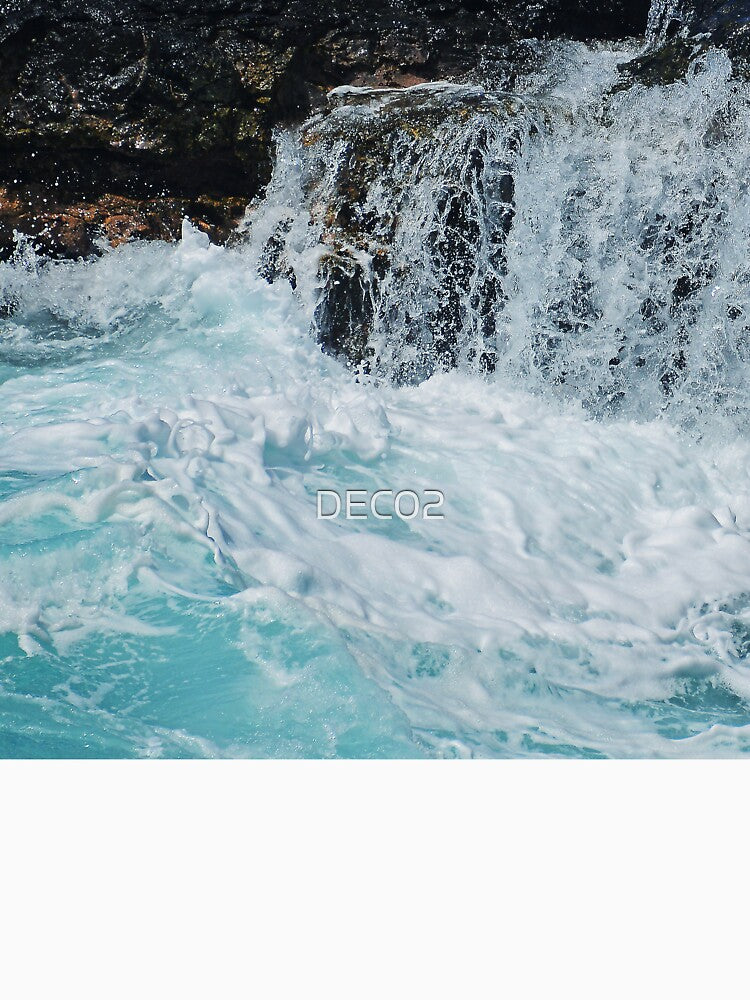 Dramatic Ocean Surf Crashing Over Beach Boulders by DEC02 T-Shirts, Hoodie, Sweatshirt | BlankRebels.com (Image 3)