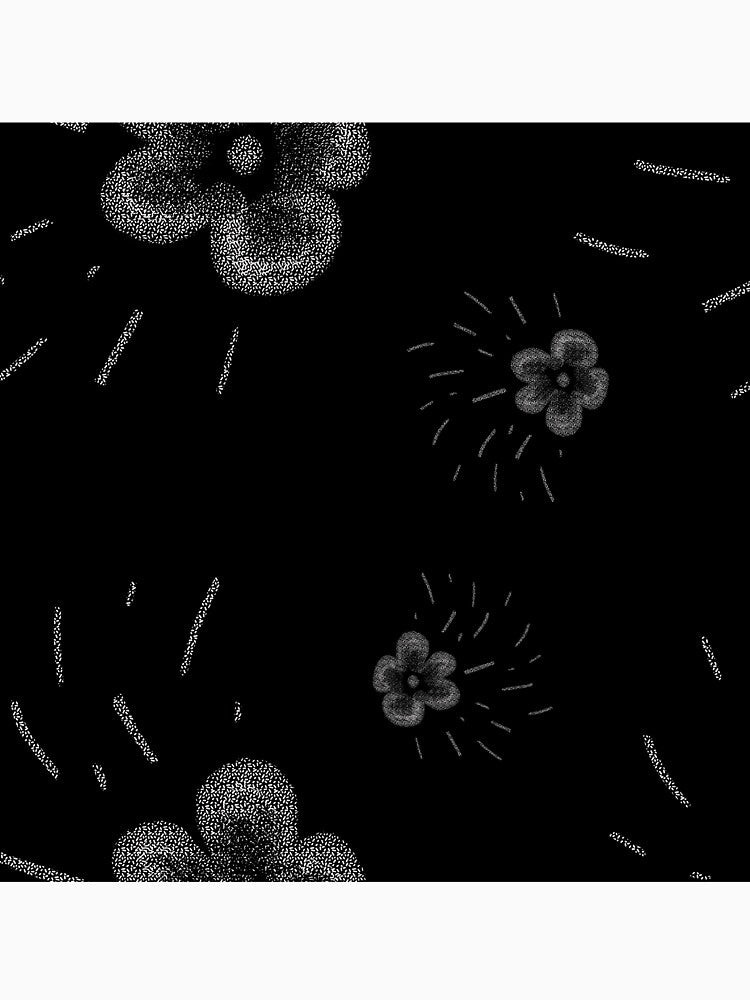 Flower flora stroke simple sketch black pattern by Yana Mustafina | Boho Soulful Designs T-Shirts, Hoodie,... (Image 3)
