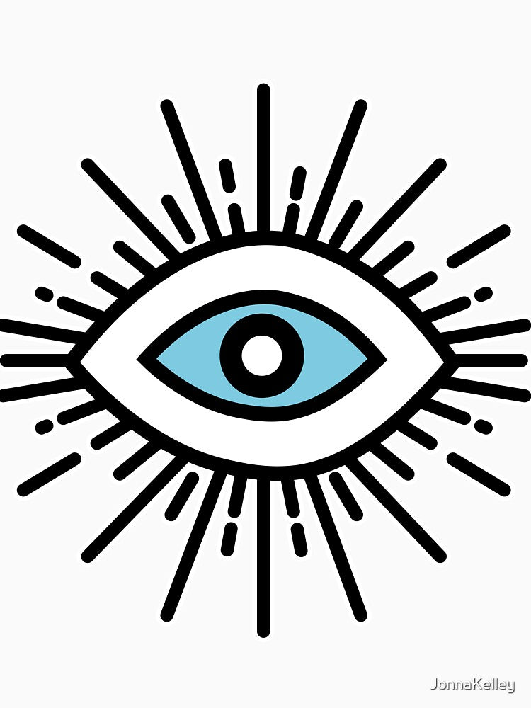 Evil Eye, Talisman for Protection, Bold Unique Illustration by JonnaKelley T-Shirts, Hoodie, Sweatshirt (Image 3)