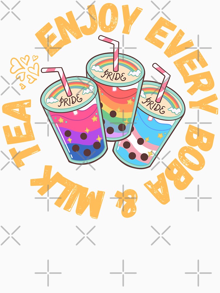 Enjoy Every Boba & Milk Tea Cute Gift for LGBTQI Foodies by Nathalie Aynié T-Shirts, Hoodie, Sweatshirt (Image 3)