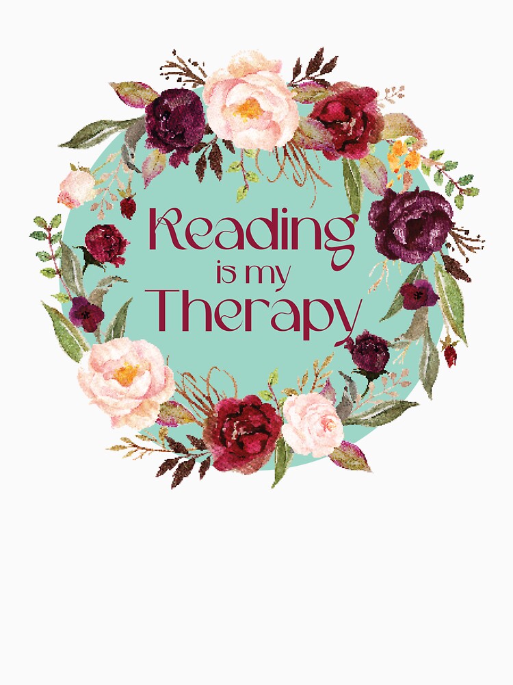 Reading in my Therapy by Jhullie T-Shirts, Hoodie, Sweatshirt | BlankRebels.com (Image 3)