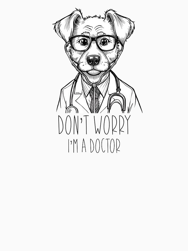 Don't worry I'm a doctor - Dog doctor by Luisshopp T-Shirts, Hoodie, Sweatshirt | BlankRebels.com (Image 3)