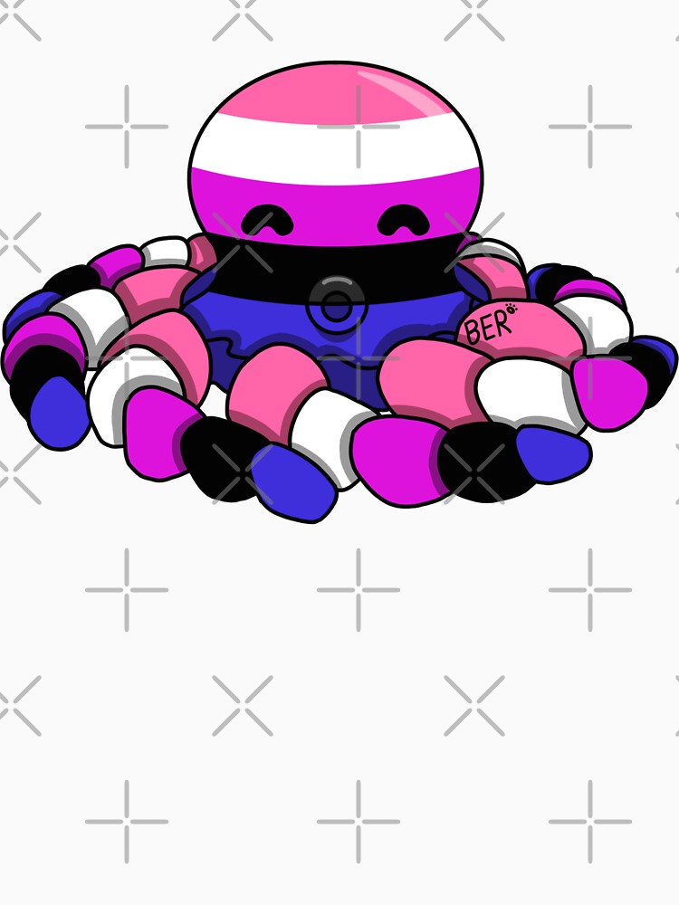 Gender Fluid Pride Fidget Octopus by SentABear T-Shirts, Hoodie, Sweatshirt | BlankRebels.com (Image 3)