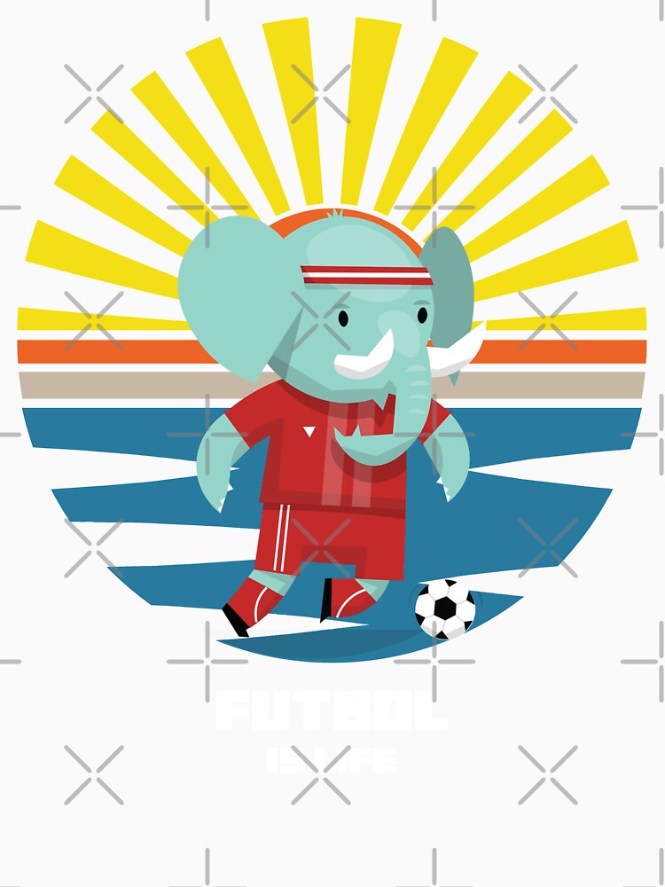 Futbol Is Life Elephant Soccer Super Star by TheWildFlix