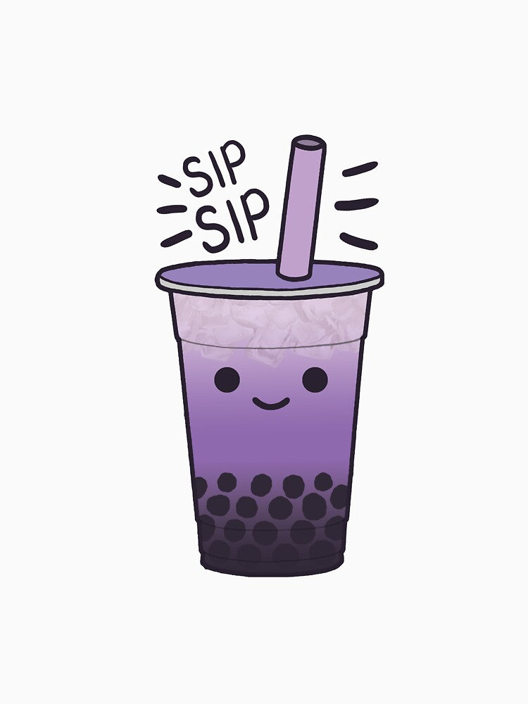Boba Bubble Milk Tea Drink Taro by the-meowings T-Shirts, Hoodie, Sweatshirt | BlankRebels.com (Image 3)