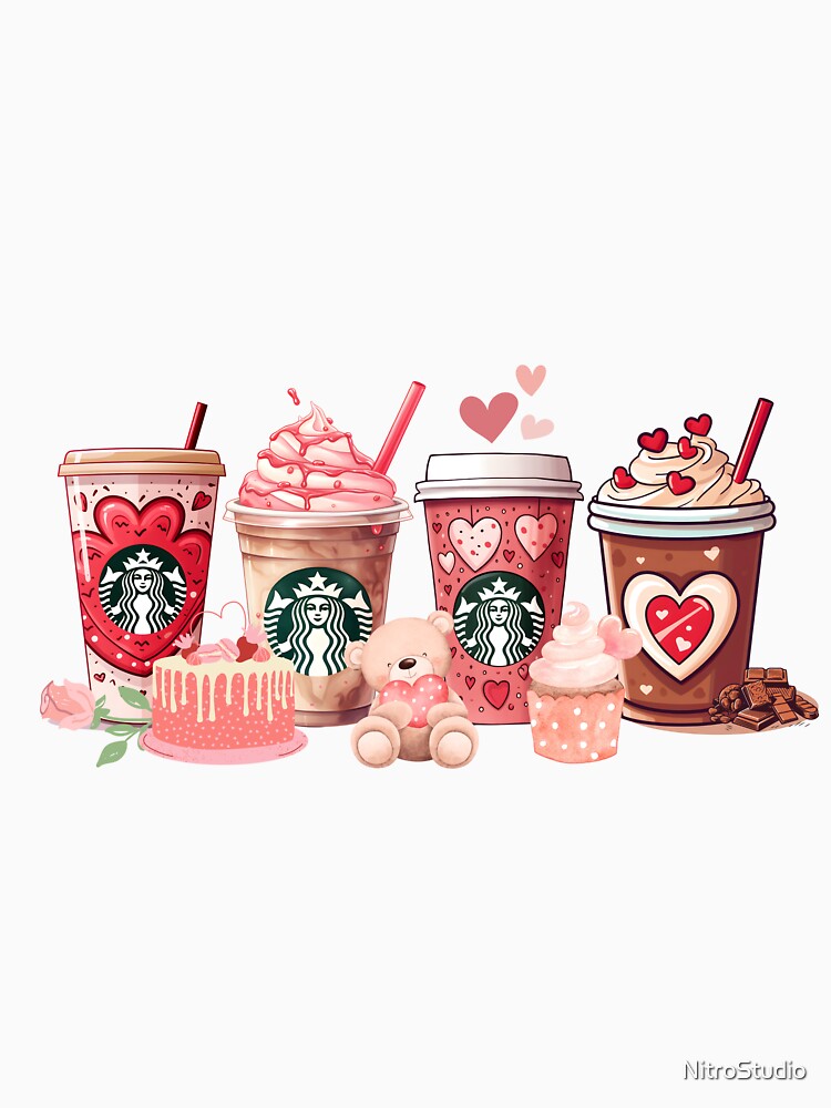 Valentine Coffee, Valentine's Day, Coffee Lover, Valentine Drink by NitroStudio T-Shirts, Hoodie, Sweatshirt (Image 3)