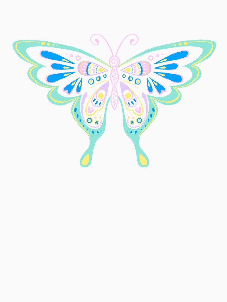 Colourful 2000s butterfly by AstraeaArt22 T-Shirts, Hoodie, Sweatshirt | BlankRebels.com (Image 3)