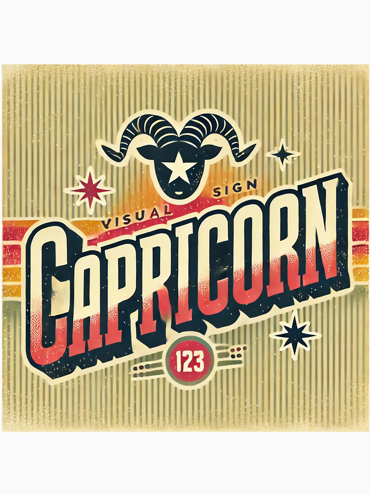Capricorn Retro StarSign by Sototos® ⭐⭐⭐⭐⭐ T-Shirts, Hoodie, Sweatshirt | BlankRebels.com (Image 3)