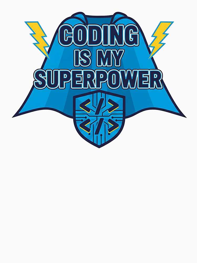 Coding Is My Superpower – Funny Programmer Hero T-Shirt by Muzgle Hoodie, Sweatshirt | BlankRebels.com (Image 3)