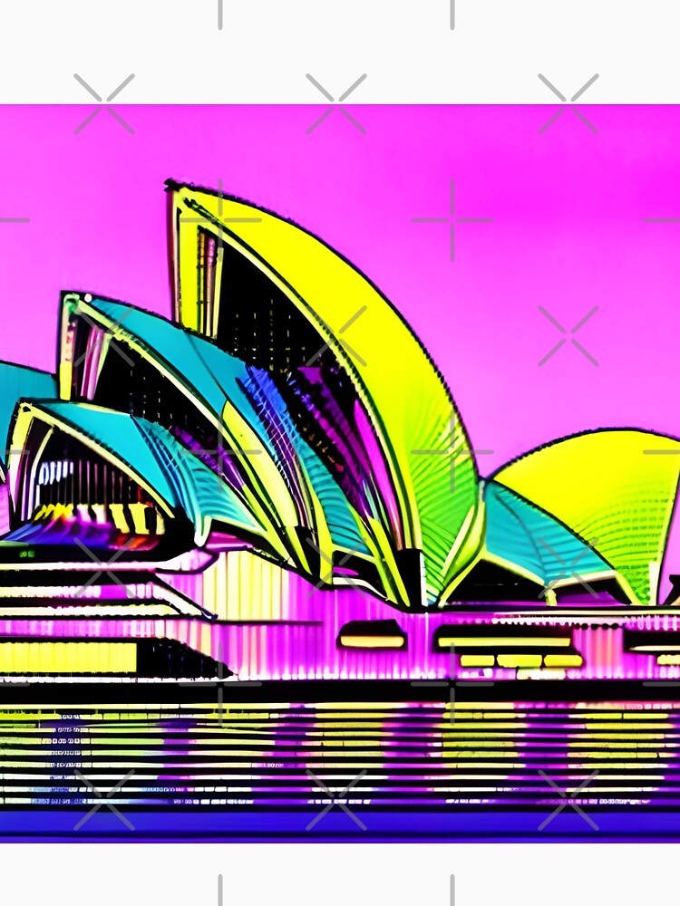 Sydney Opera House modern retro style by imagenia T-Shirts, Hoodie, Sweatshirt | BlankRebels.com (Image 3)