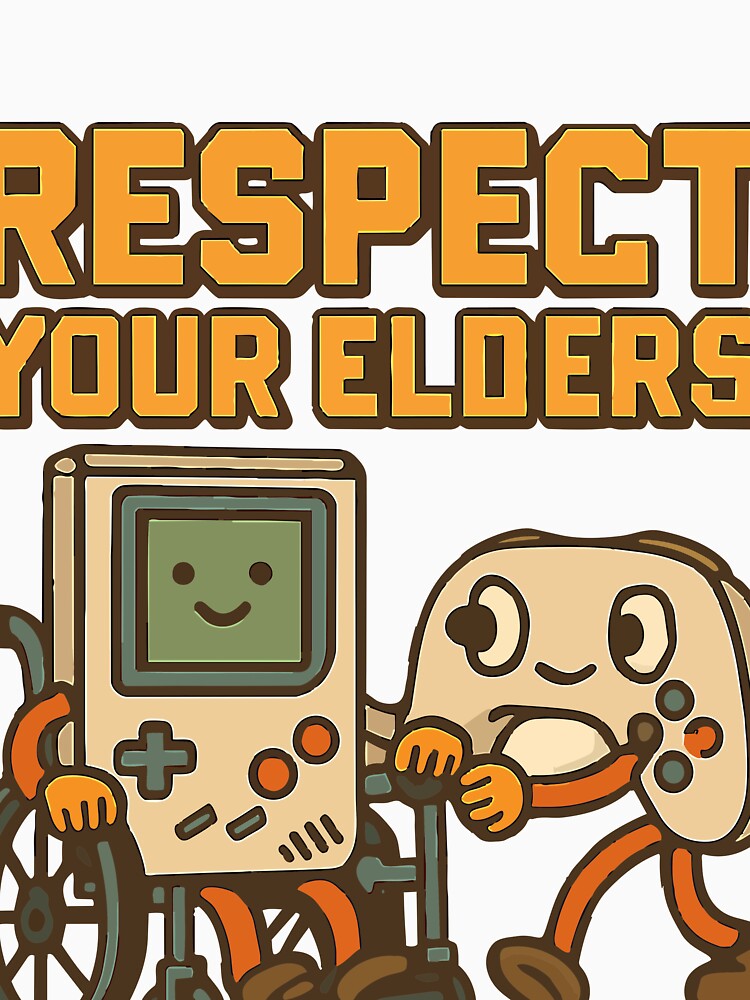 Respect Your Elders Gaming History Retro Gamer Video Games by TeeSpectrume T-Shirts, Hoodie, Sweatshirt (Image 3)