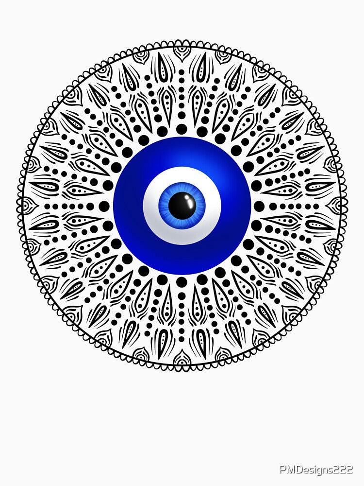 Evil eye black circle mandala by PMDesigns222 T-Shirts, Hoodie, Sweatshirt | BlankRebels.com (Image 3)