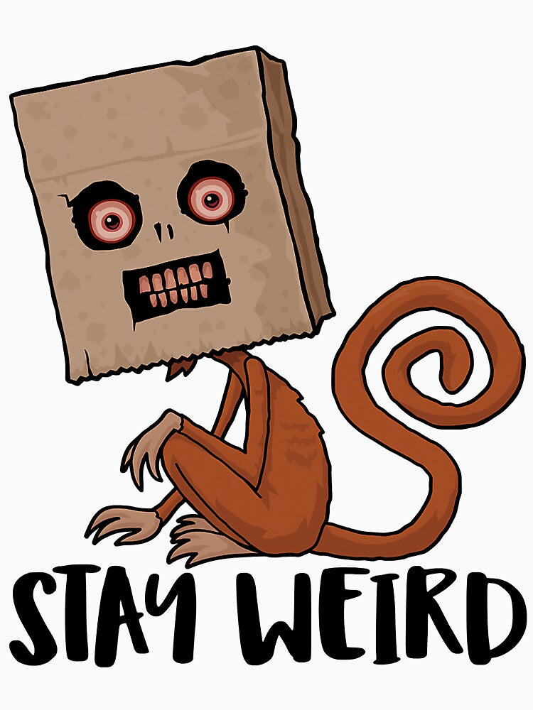 Stay Weird Sack Monkey by BravaLisise T-Shirts, Hoodie, Sweatshirt | BlankRebels.com (Image 3)