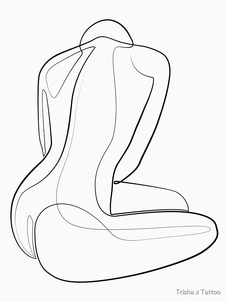 Female body flow abstract by Trisha x Tattoo T-Shirts, Hoodie, Sweatshirt | BlankRebels.com (Image 3)