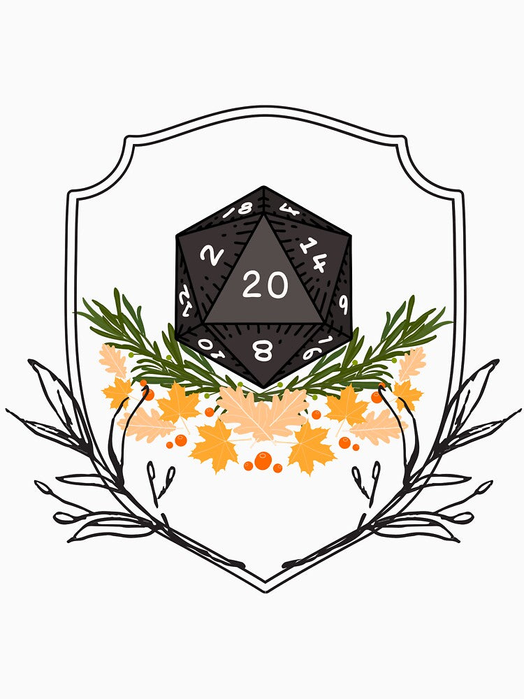 D20 shield with some heraldry by Chris Philbrook T-Shirts, Hoodie, Sweatshirt | BlankRebels.com (Image 3)