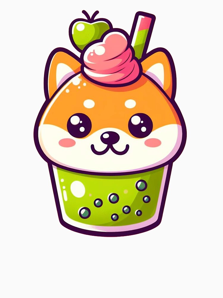 Bubble Tea Cute Shiba by tuckmerrytees T-Shirts, Hoodie, Sweatshirt | BlankRebels.com (Image 3)