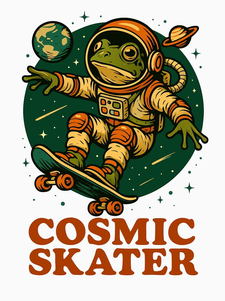 Cosmic Skater by Remy490 T-Shirts, Hoodie, Sweatshirt | BlankRebels.com (Image 3)