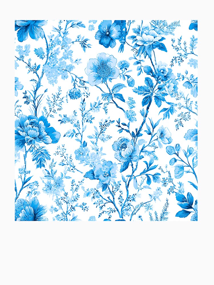 Toile De Jouy Flowers Seamless Pattern by BonaDesignsArt T-Shirts, Hoodie, Sweatshirt | BlankRebels.com (Image 3)