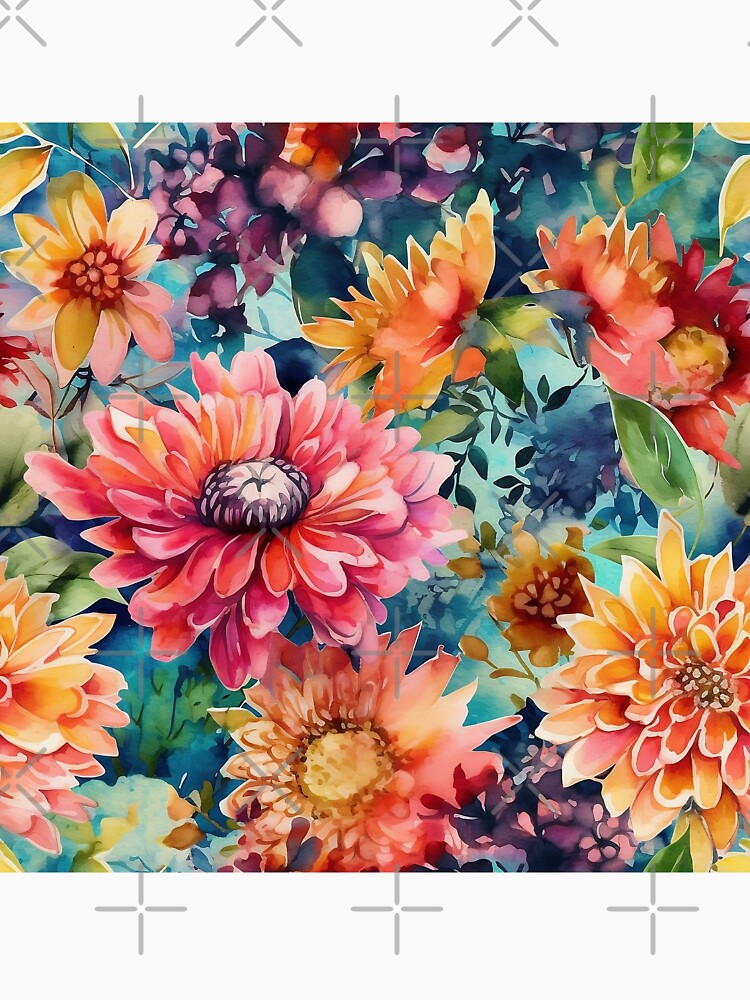 Springtime Floral Blooms 20 : Watercolor Floral Seamless Pattern for DIY Crafts and Home Decor by Shadi Rosenow... (Image 3)