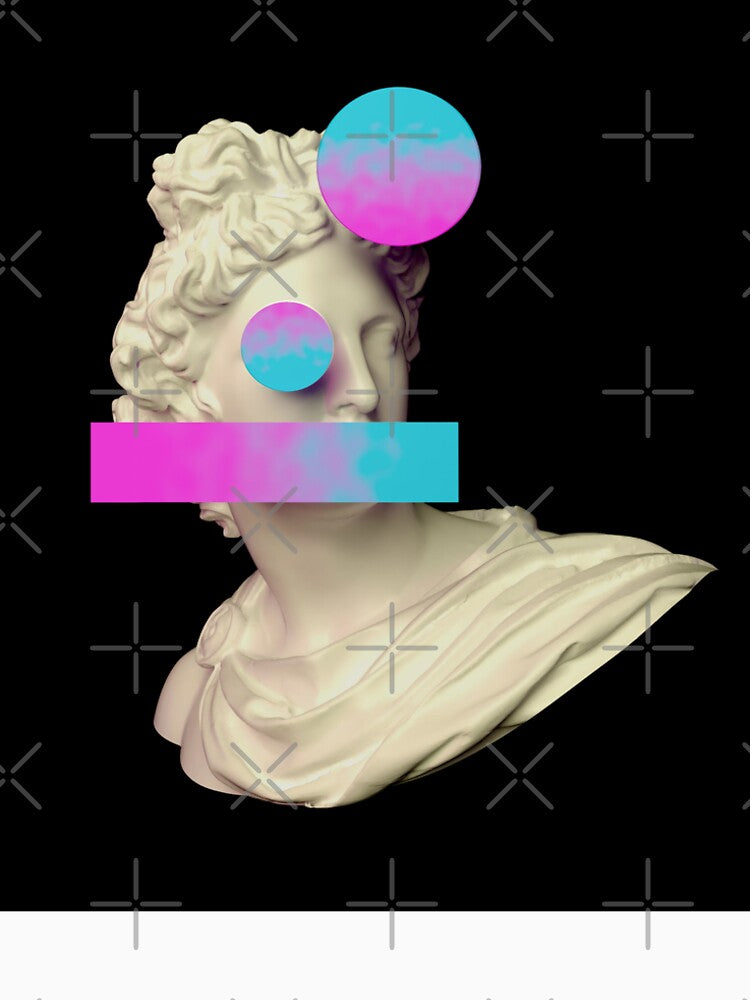 Colorful 3D Shapes Vaporwave Style by Peekonet T-Shirts, Hoodie, Sweatshirt | BlankRebels.com (Image 2)