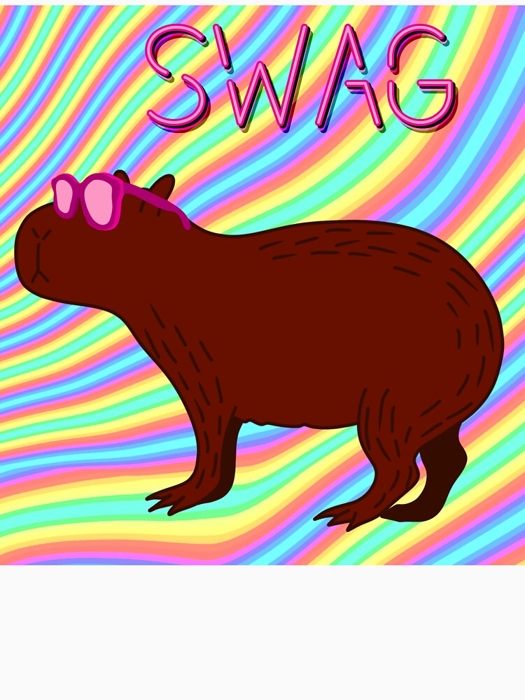 Capybara Swag by ArcherAshleyArt T-Shirts, Hoodie, Sweatshirt | BlankRebels.com (Image 3)