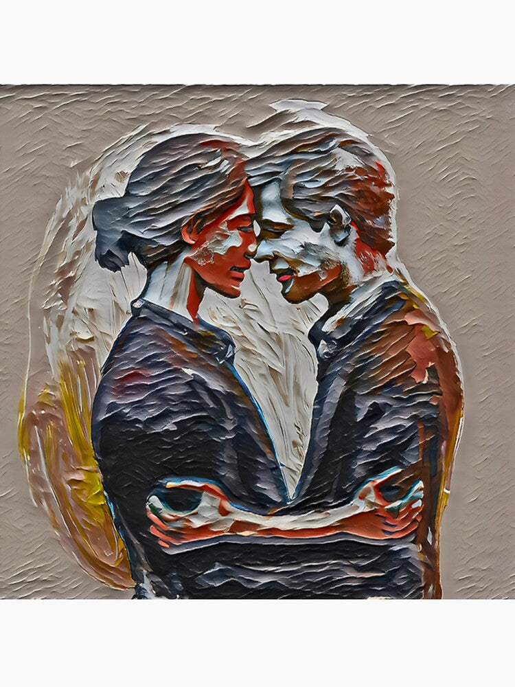 Digital painting of a loving couple. A man and a woman in love bonding by arun2503 T-Shirts, Hoodie, Sweatshirt (Image 3)