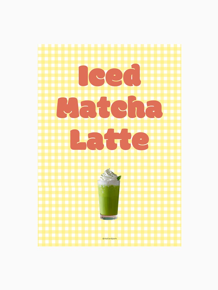 Retro Summer Café 07 : Matcha Latte by mallardpark T-Shirts, Hoodie, Sweatshirt | BlankRebels.com (Image 3)