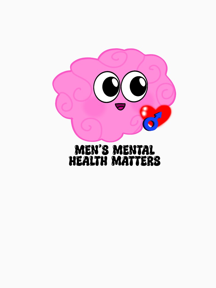 Men’s Mental Health Matters Brain by LaurenEhretArt T-Shirts, Hoodie, Sweatshirt | BlankRebels.com (Image 3)