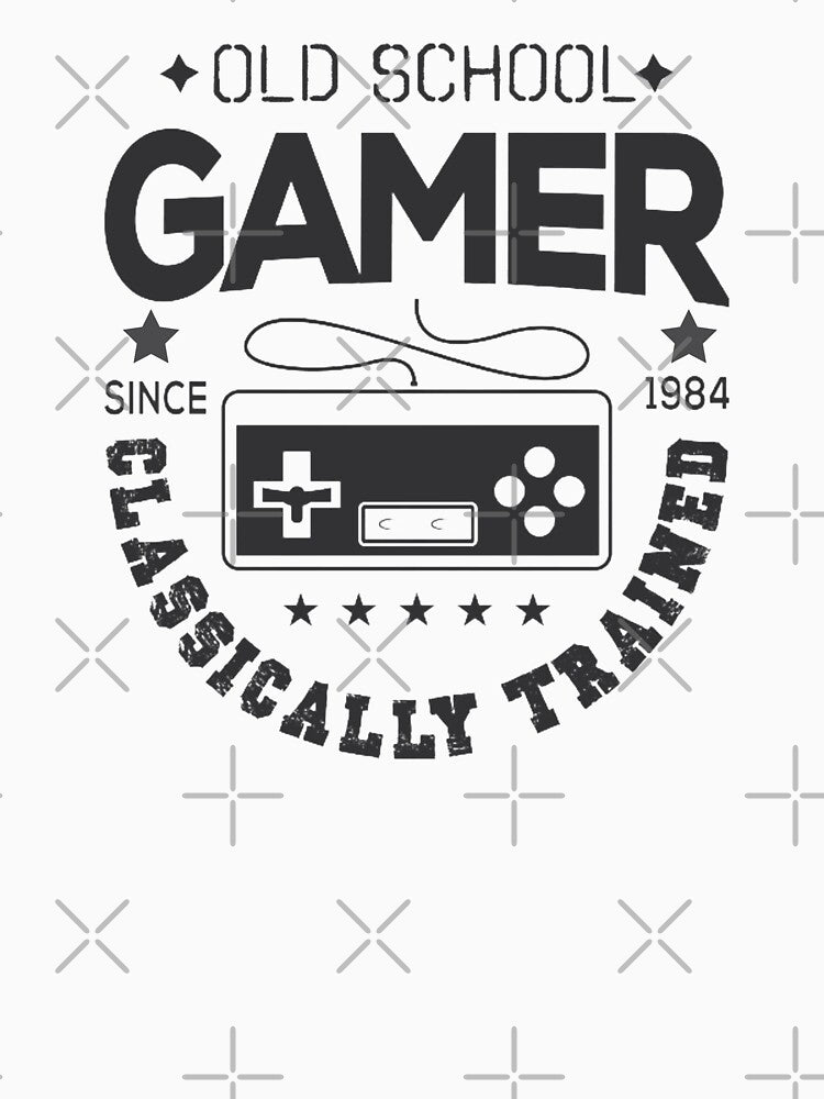 Old School Gamer | Classically Trained Since 1984 by KarolinaPaz T-Shirts, Hoodie, Sweatshirt | BlankRebels.com (Image 3)
