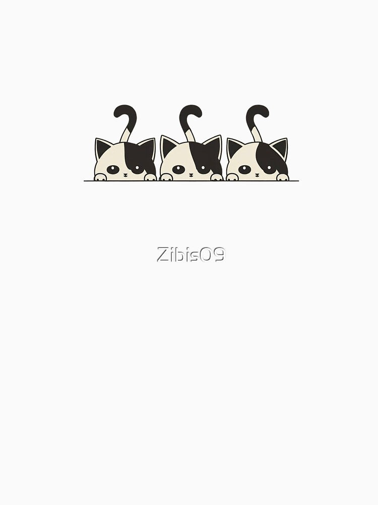 Minimalist Cat Trio by Zibis09 T-Shirts, Hoodie, Sweatshirt | BlankRebels.com (Image 3)