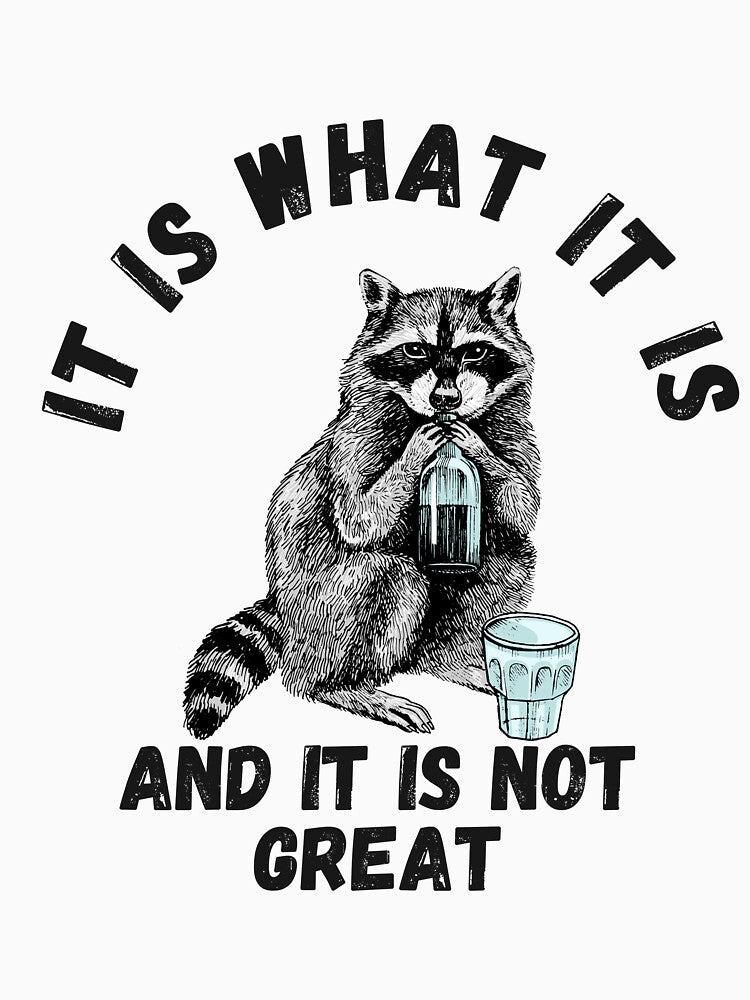 It Is What It Is And It Is Not Great Raccoon Meme funny by Micro-dose T-Shirts, Hoodie, Sweatshirt (Image 3)