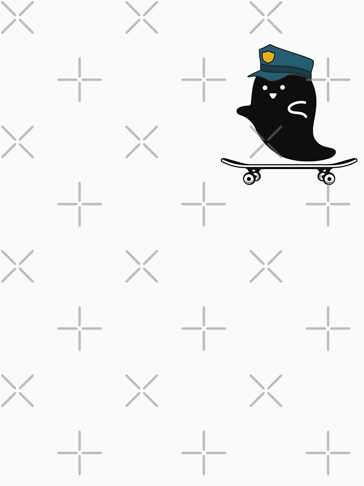 Ghost Police Halloween Skateboarder by MYNTLYF T-Shirts, Hoodie, Sweatshirt | BlankRebels.com (Image 3)