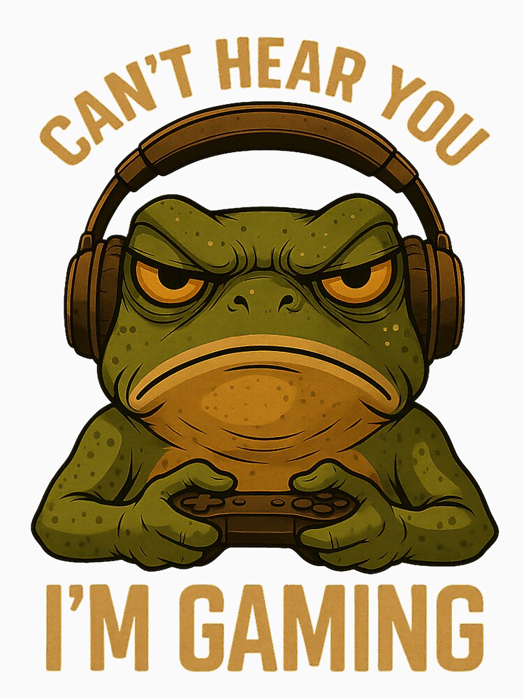 Can’t Hear You I’m Gaming Frog Headphones Funny by cerima T-Shirts, Hoodie, Sweatshirt | BlankRebels.com (Image 3)