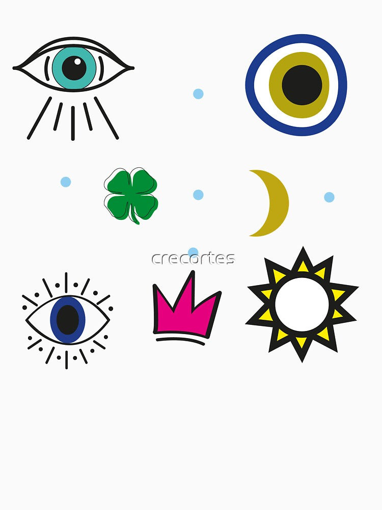 evil eye pack ~ Stickers Sticker by crecortes T-Shirts, Hoodie, Sweatshirt | BlankRebels.com (Image 3)