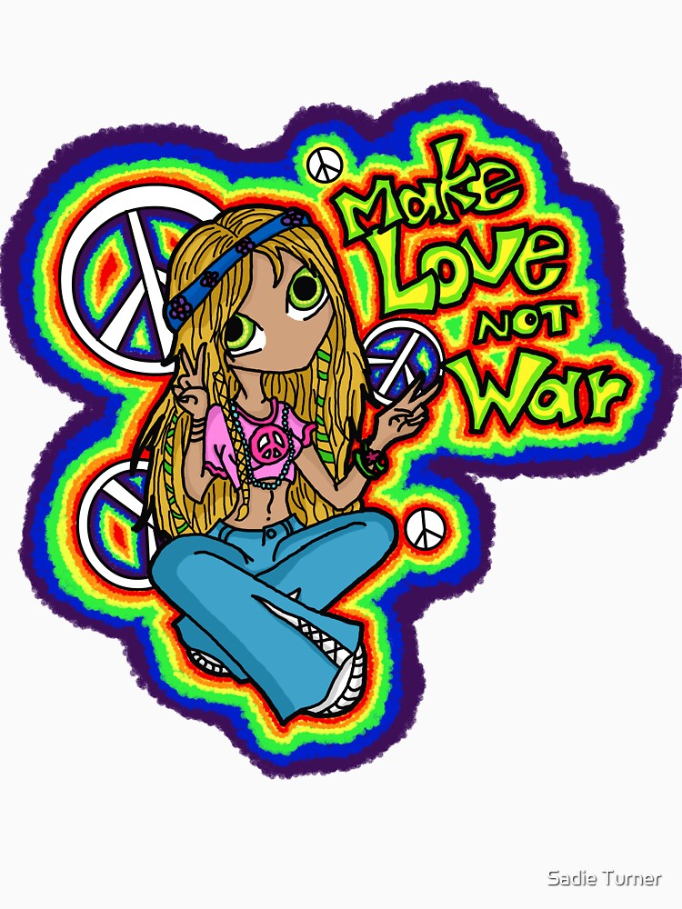 Hippie (Background) by Sadie Turner T-Shirts, Hoodie, Sweatshirt | BlankRebels.com (Image 3)