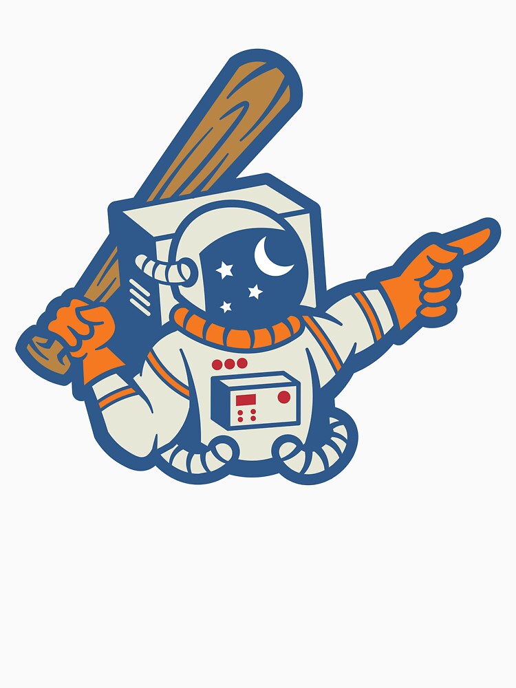 Moonshots | Baseball Astronaut by Will Sparks T-Shirts, Hoodie, Sweatshirt | BlankRebels.com (Image 3)