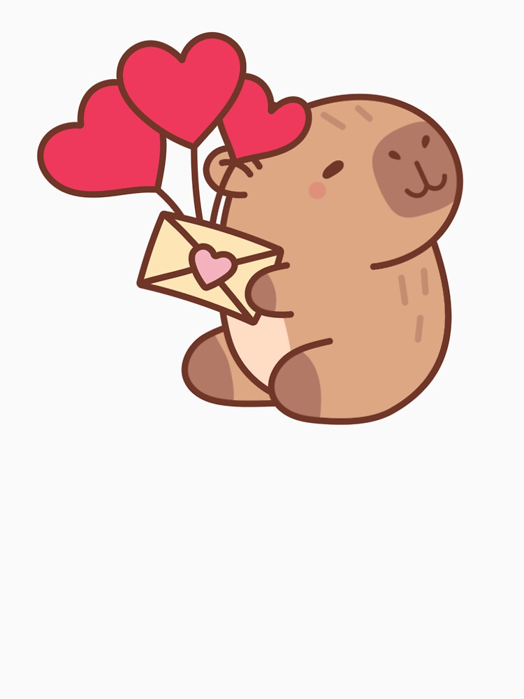 Capybara delivering  a Love Letter To You <3 by PangDesu T-Shirts, Hoodie, Sweatshirt | BlankRebels.com (Image 2)