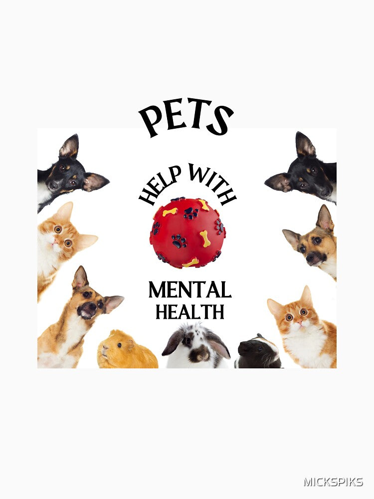 Pets for Mental Health. by MICKSPIKS T-Shirts, Hoodie, Sweatshirt | BlankRebels.com (Image 3)