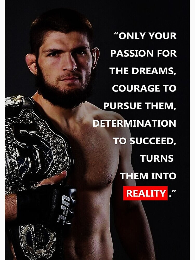 /Khabib Nurmagomedov Quote Poster by smwhitson T-Shirts, Hoodie, Sweatshirt | BlankRebels.com (Image 3)