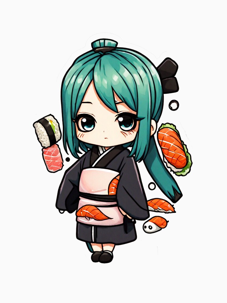 sushi girl by Recota T-Shirts, Hoodie, Sweatshirt | BlankRebels.com (Image 3)