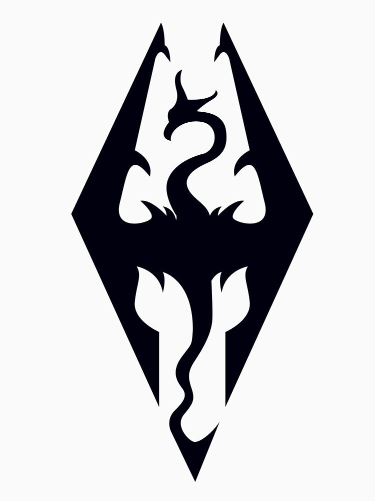 Skyrim Symbol Dark Blue Color by My Artprintz T-Shirts, Hoodie, Sweatshirt | BlankRebels.com (Image 3)